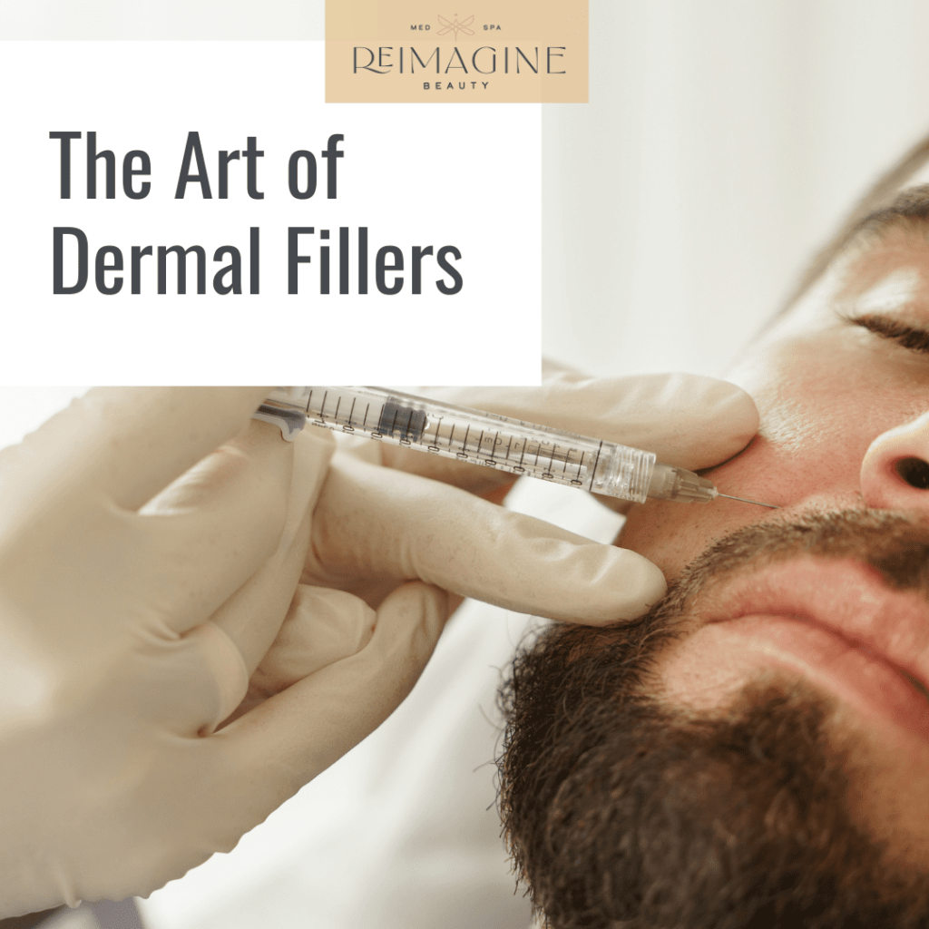 man receiving dermal fillers