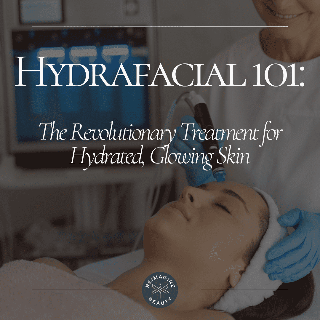 a woman getting a hydrafacial treatment